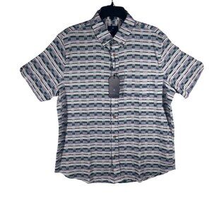 Ben Sherman Short Sleeve Shirt Men's‎ Size Large Mod Fit Classic Check NEW